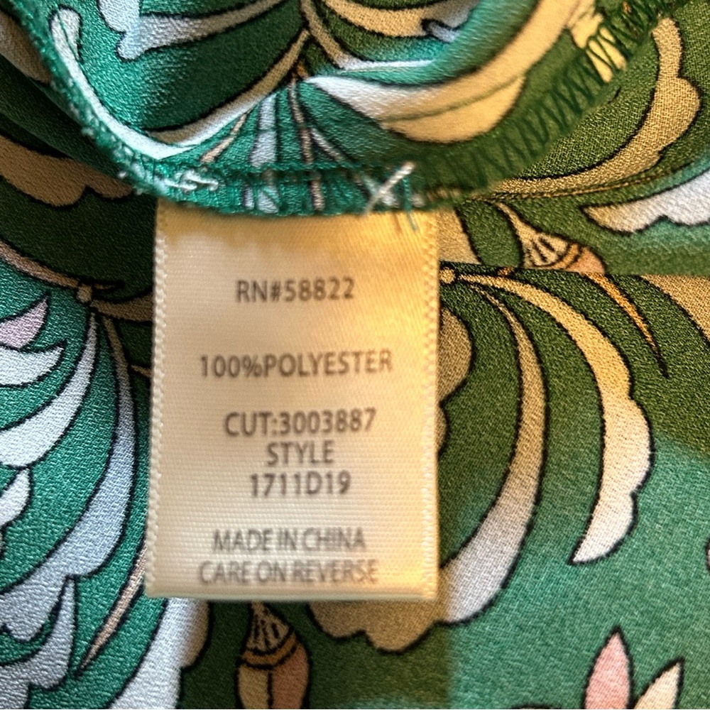 Max Studio Green Floral Maxi Wrap Skirt - Picture 6 of 6